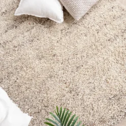Hochflor Wollteppich - Royal Creme Meliert