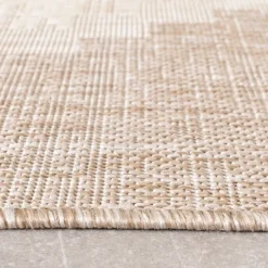 In- & Outdoor Jute Teppich - Atlas Diamond Braun Creme