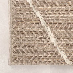 In- & Outdoor Jute Teppich - Fora Lines Natural
