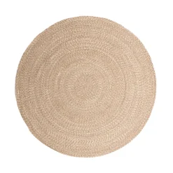 In- & Outdoor Jute Teppich Rund - Bali Braun