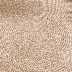 In- & Outdoor Jute Teppich Rund - Bali Braun