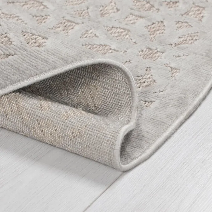 In- & Outdoor Läufer - Piatto Argento Grau Weiß - 66x230cm
