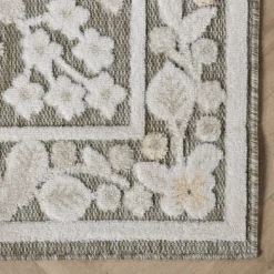 In - & Outdoorteppich - Bloom Oriental Taupe