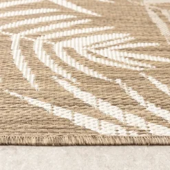 In-& Outdoor Teppich - Malta Leaves Natur