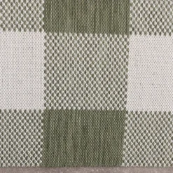 In- & Outdoor Teppich - Ranch Checkerboard Grün