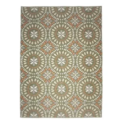 In- & Outdoor Teppich - Ranch Mandala Grün
