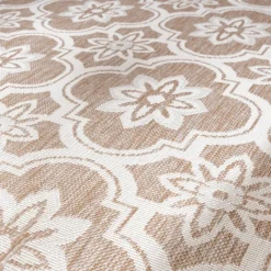 In- & Outdoor Teppich - Rio Flower Beige