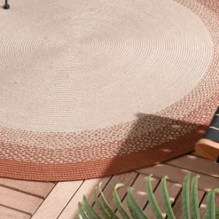 In- & Outdoor Teppich Rund - Florence Terracotta