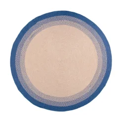 In- & Outdoor Teppich Rund - Florence Blau