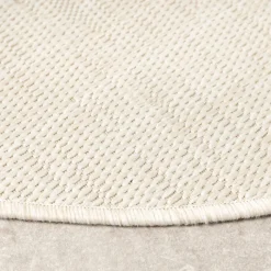 In- & Outdoor Teppich Rund - Malta Melange Creme