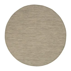 In- & Outdoor Teppich Rund - Malta Arrow Natur