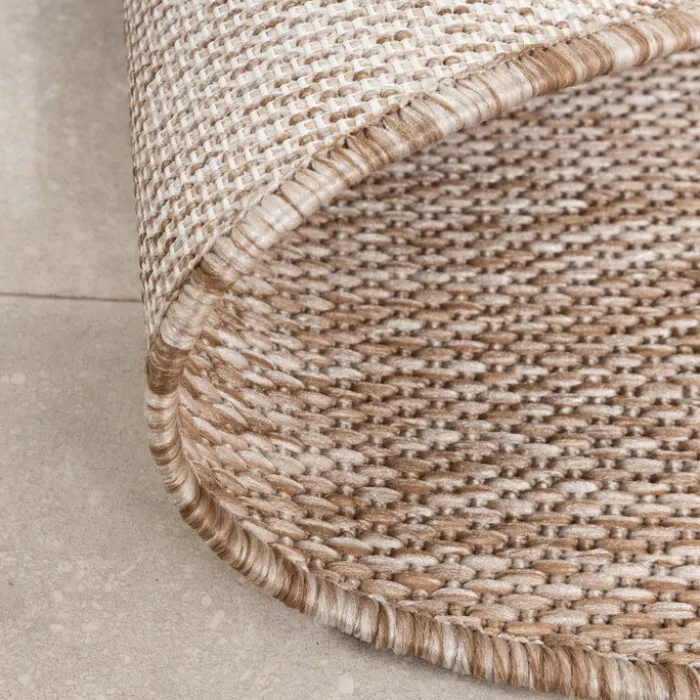 In- & Outdoor Teppich Rund - Sierra Arches Beige Creme