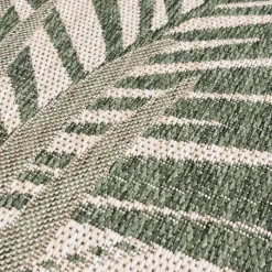 In- & Outdoor Teppich Rund - Tiga Palm Grün