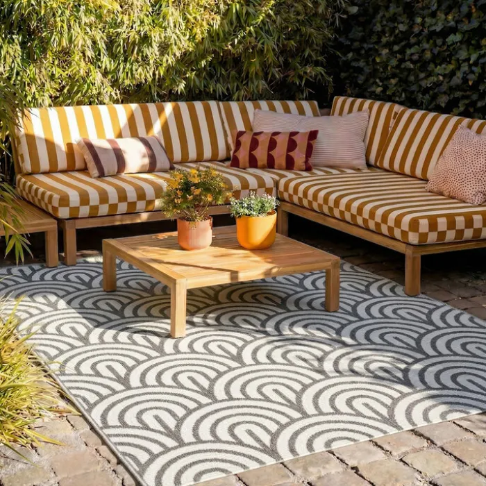 In- & Outdoor Teppich - Summer Arch Grau
