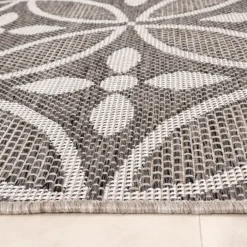 In- & Outdoor Teppich - Summer Pattern Grau