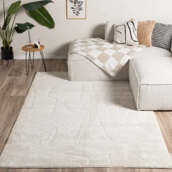 Japandi Teppich - Yori Abstrakt Lines Creme