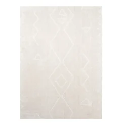 Japandi Teppich - Yori Geo Creme Weiß