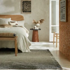 Jute Teppich- Motto Ombre Grau