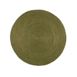 Jute Teppich Rund - Fair Grün