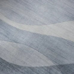 Moderner Teppich - Field Blau Grau