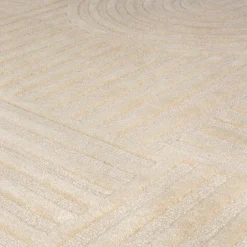 Moderner Teppich Rund - Solacio Zen Beige - Ø 160cm