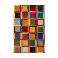 Moderner Teppich - Spectro Waltz Bunt