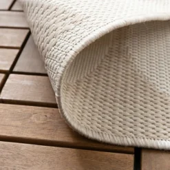Outdoor Teppich - Capri Circles Beige Creme