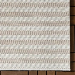 Outdoor Teppich - Capri Lines Beige Creme