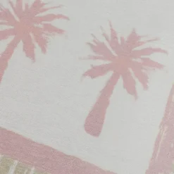 Outdoor-Teppich - Oasis Palm Rosa Grün