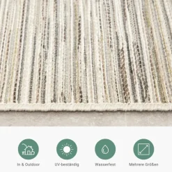 Outdoor Teppich - Torres Beige Meliert