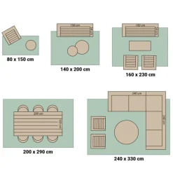 Outdoor Teppich - Torres Dunkelgrau Meliert