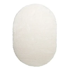 Shaggy Teppich Oval - Blaze Weiß - 160x230cm
