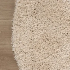 Shaggy Teppich Rund - Blaze Beige