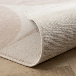 Skandinavischer Teppich - Aurora Circles Beige