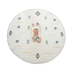 Spielteppich Baby Rund - Noa Aztec Creme- Ø 150cm