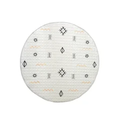 Spielteppich Baby Rund - Noa Aztec Creme- Ø 150cm