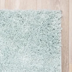 Teppich Hochflor - Lofty Hellblau Türkis