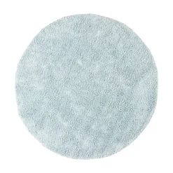 Teppich Hochflor Rund - Lofty Hellblau Türkis