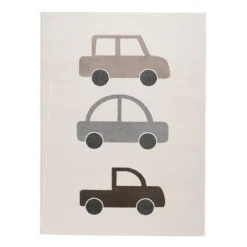 Teppich Kinderzimmer - Bowie Auto Creme