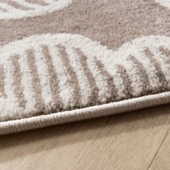Teppich Kinderzimmer - Bowie Blume Taupe