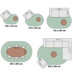 Teppich Organisch - Flowy Arch Taupe