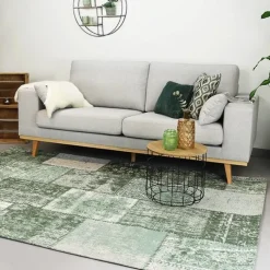 Teppich Patchwork - Dreams Grün