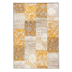 Teppich Patchwork - Famous Ocker