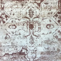 Teppich rund vintage - Kyra Medaillon Braun