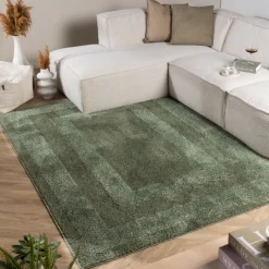 Teppich Skandinavisch - Lova Border Grün