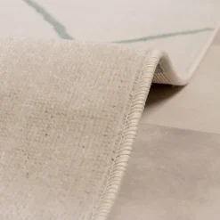 Teppich Skandinavisch - Odin Lines Creme Grün