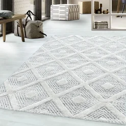 Teppich Skandinavisch - Pitea Ethno Creme Grau