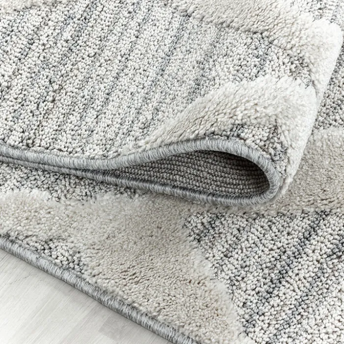 Teppich Skandinavisch Rund - Pitea Diamond Grau