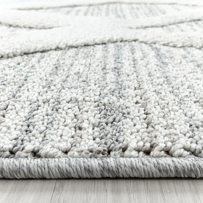 Teppich Skandinavisch Rund - Pitea Diamond Grau