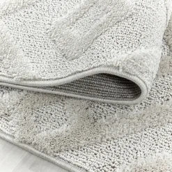 Teppich Skandinavisch Rund - Pitea Pattern Creme